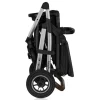 Poussette trio amber + nacelle + coque black silver