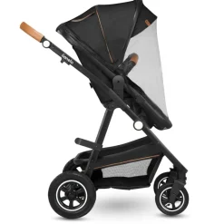 Poussette trio amber + nacelle + coque grey graphite