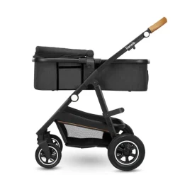 Poussette trio amber + nacelle + coque grey graphite