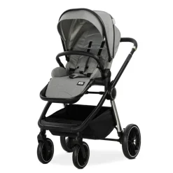 Poussette trio bianca - nacelle + coque aria lux gris