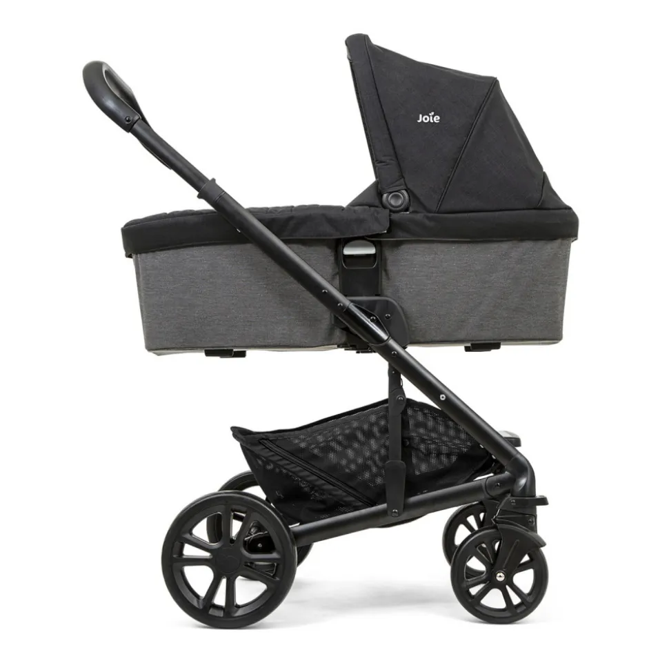 Poussette trio chrome shale + siège auto i-level pro eclipse + nacelle chrome shale noir