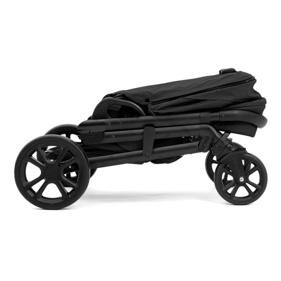 Poussette trio chrome + siège auto i-gemm 3 + nacelle chrome shale noir