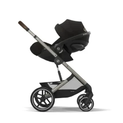 Poussette trio eezy s twist+ 2 pivotante magic black avec nacelle cot s et siège auto cloud g3 i-size tissu plus