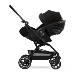 Poussette trio eezy s twist+ 2 pivotante magic black avec nacelle cot s et siège auto cloud g3 i-size tissu plus