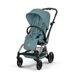Poussette trio eezy s twist+ 2 pivotante stormy blue avec nacelle cot s et siège auto cloud t i-size