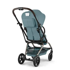 Poussette trio eezy s twist+ 2 pivotante stormy blue avec nacelle cot s et siège auto aton b2 i-size