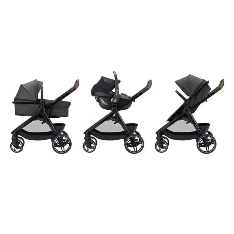 Poussette trio 3 en 1 zelia s dark grey