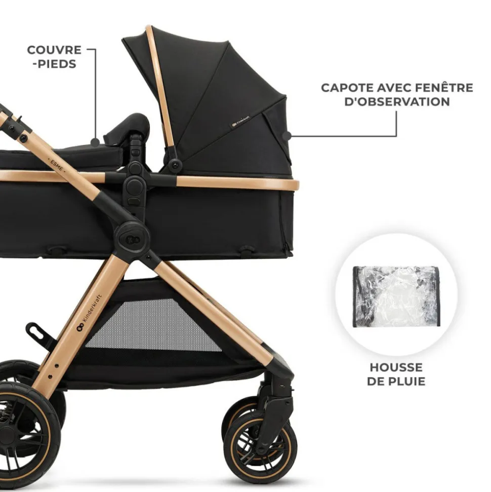 Poussette trio esme pro beige