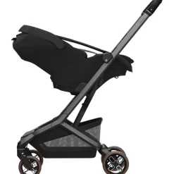 Poussette trio fame cabin + siège auto coral slide pro + base slide pro onyx black