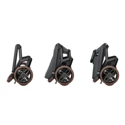 Poussette trio fame + siège auto pebble 360 pro 2 + nacelle fame graphite