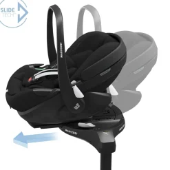 Poussette trio fame + siège auto pebble 360 pro 2 + nacelle fame black