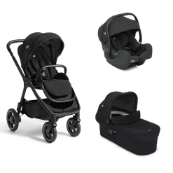 Poussette trio finiti signature eclipse + siège auto i-gemm 3 shale + nacelle ramble signature xl eclipse noir