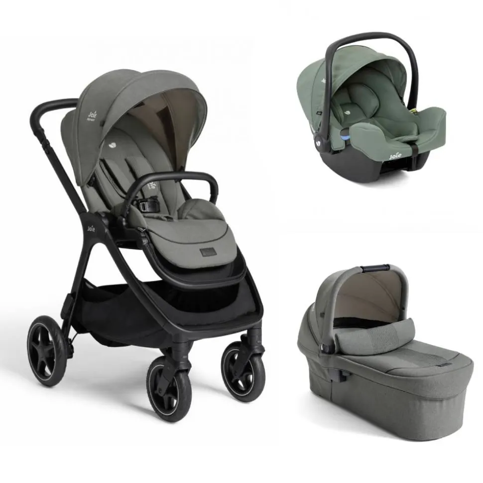 Poussette trio finiti signature evergreen + siège auto i-snug 2 laurel + nacelle ramble signature xl evergreen vert