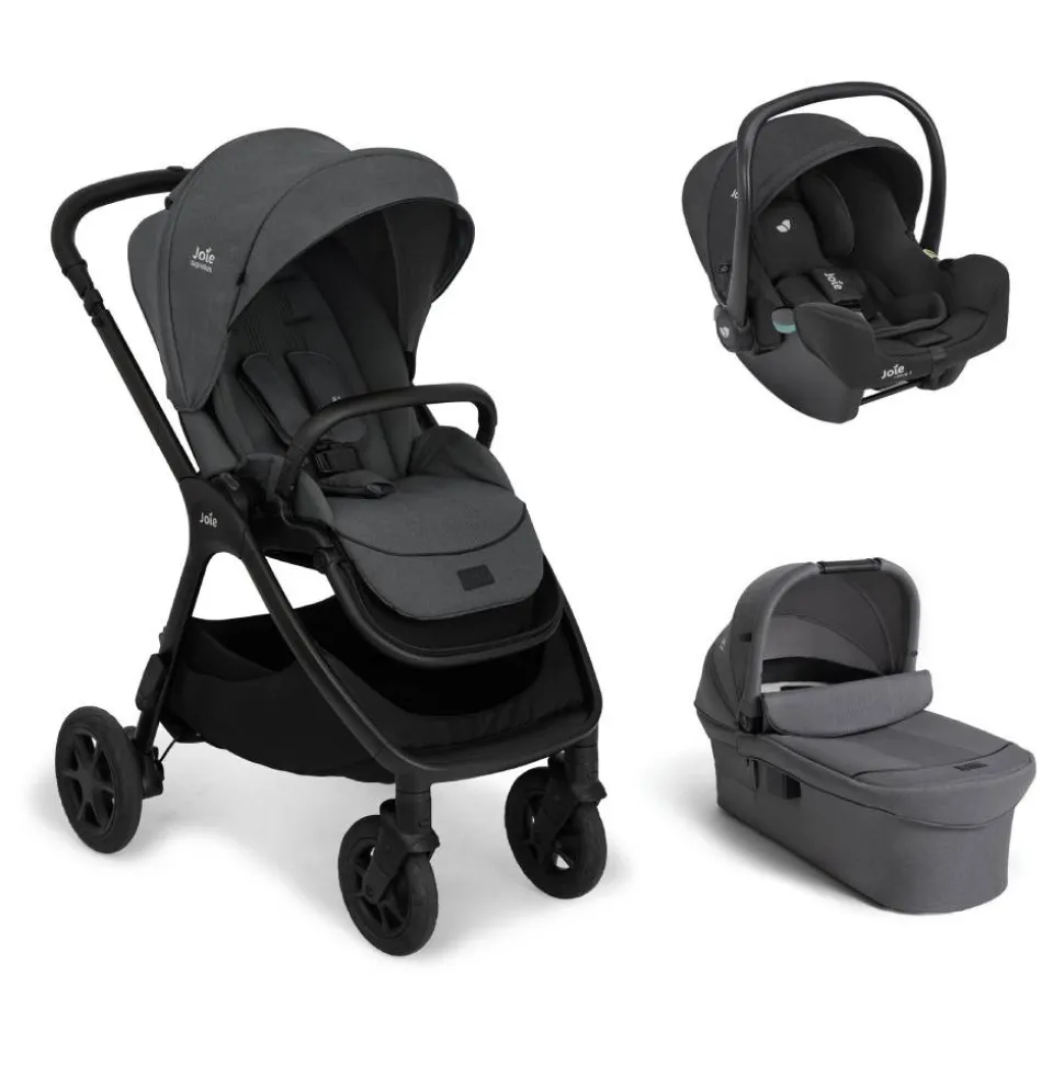 Poussette trio finiti signature + siège auto i-snug 2 raven + nacelle ramble signature xl ebony