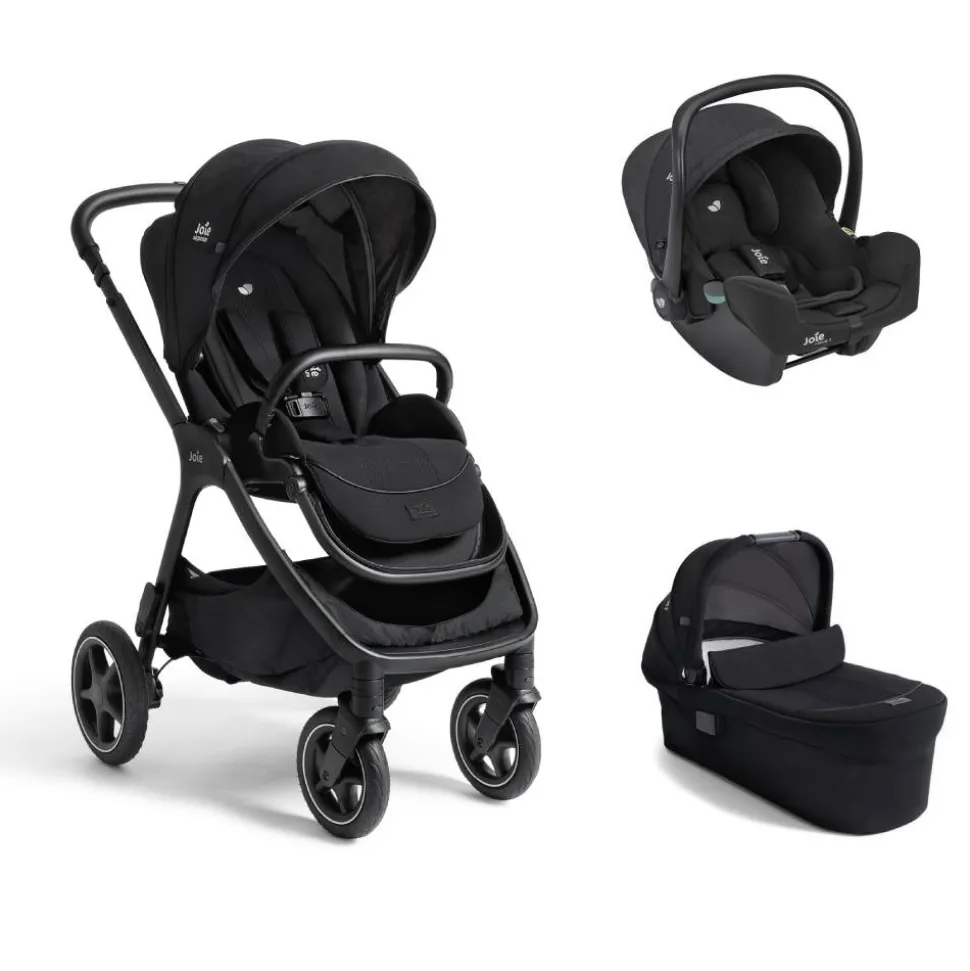 Poussette trio finiti signature + siège auto i-snug 2 raven + nacelle ramble signature xl eclipse