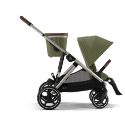 Poussette trio gazelle s moss green + siège auto cloud g i-size + nacelle s + base g