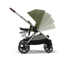 Poussette trio gazelle s moss green + siège auto cloud g i-size + nacelle s + base g