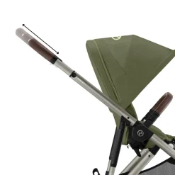 Poussette trio gazelle s moss green + siège auto cloud g i-size + nacelle s + base g