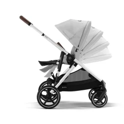 Poussette trio gazelle s stone grey + siège auto cloud g i-size + nacelle s + base g