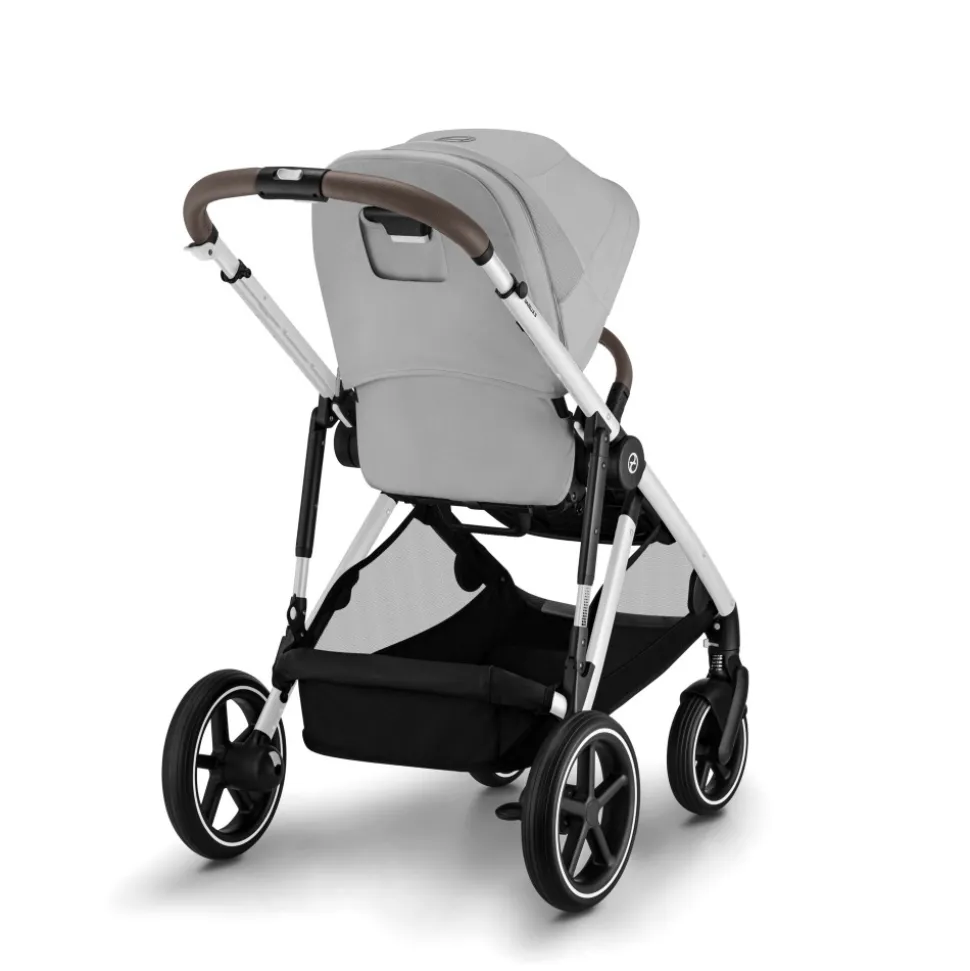 Poussette trio gazelle s stone grey + siège auto cloud g i-size + nacelle s + base g