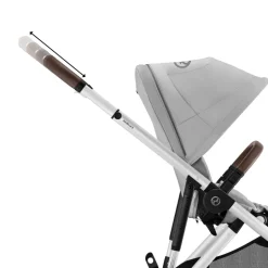 Poussette trio gazelle s stone grey + siège auto cloud g i-size + nacelle s + base g