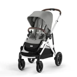 Poussette trio gazelle s stone grey + siège auto aton b2 i-size + nacelle s