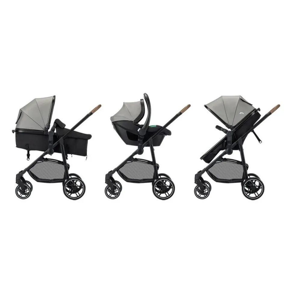 Poussette trio haze luxe tinted grey