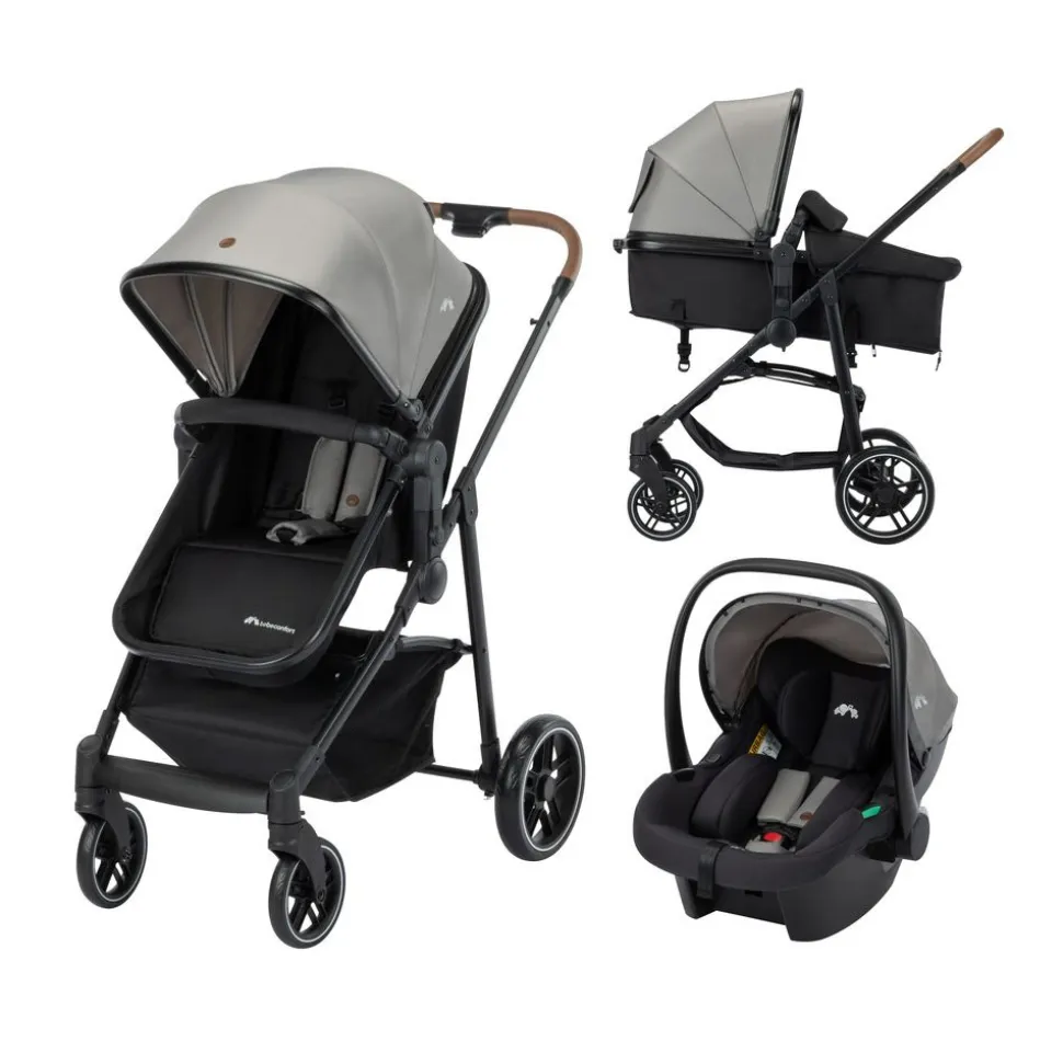Poussette trio haze luxe tinted grey