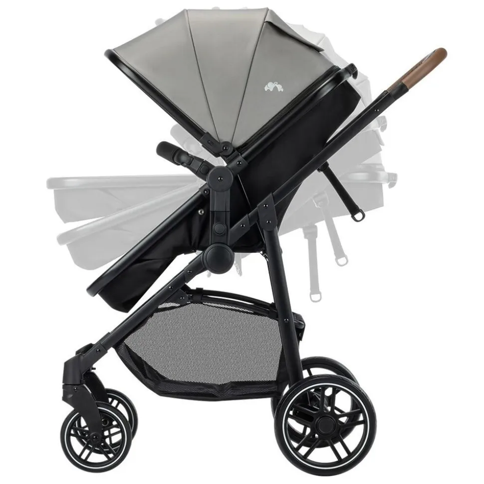 Poussette trio haze luxe tinted grey