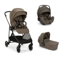 Poussette trio ixxa next + siège auto arra flex + nacelle lytl pistachio