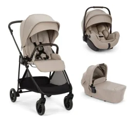 Poussette trio ixxa next + siège auto arra flex + nacelle lytl chateau