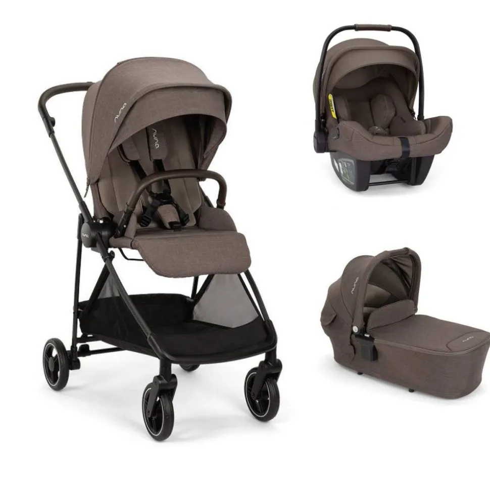 Poussette trio ixxa next + siège auto pipa next + nacelle lytl chestnut