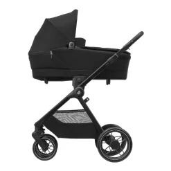 Poussette trio leona 2 + siège auto pebble 360 pro 2 + nacelle sense twillic black