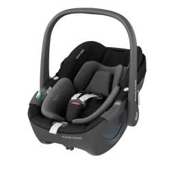 Poussette trio leona 2 truffle + siège auto pebble 360 black + nacelle sense truffle