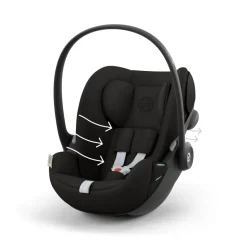 Poussette trio melio carbon 6 almond beige avec siège auto cloud g i-size et nacelle