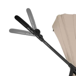 Poussette trio melio carbon 6 almond beige avec siège auto cloud g3 i-size et nacelle
