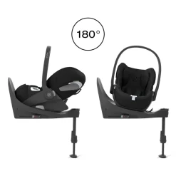 Poussette trio melio carbon 6 cinnamon yellow avec siège auto cloud t i-size et nacelle