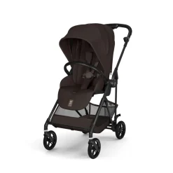 Poussette trio melio carbon 6 chocolate brown avec siège auto aton b2 i-size et nacelle