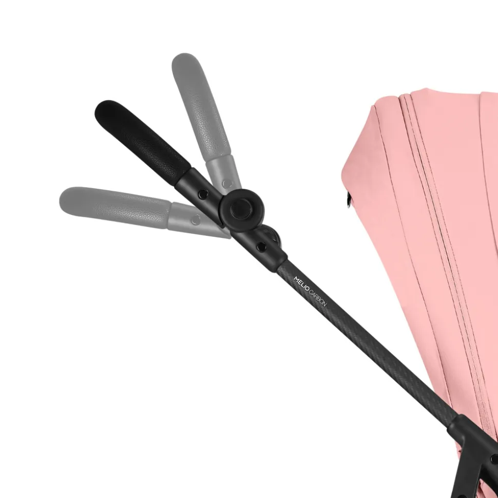 Poussette trio melio carbon 6 candy pink avec siège auto cloud g i-size et nacelle