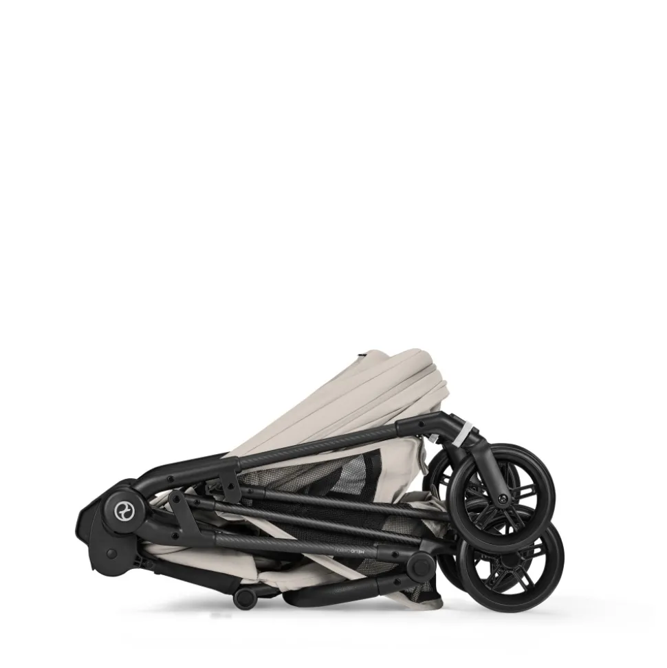 Poussette trio melio carbon 6 dune grey avec siège auto cloud t i-size et nacelle
