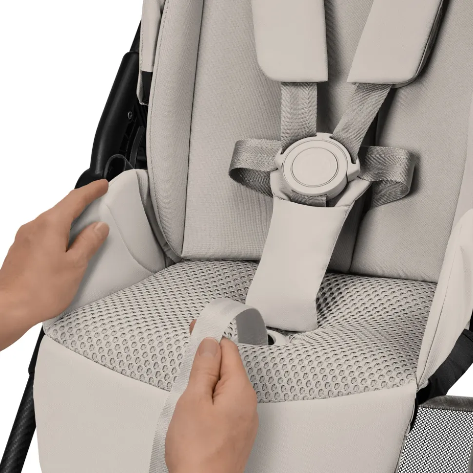 Poussette trio melio carbon 6 dune grey avec siège auto cloud t i-size et nacelle