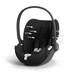 Poussette trio melio carbon 6 magic black avec siège auto cloud t i-size et nacelle