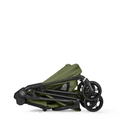 Poussette trio melio carbon 6 moss green avec siège auto cloud t i-size et nacelle