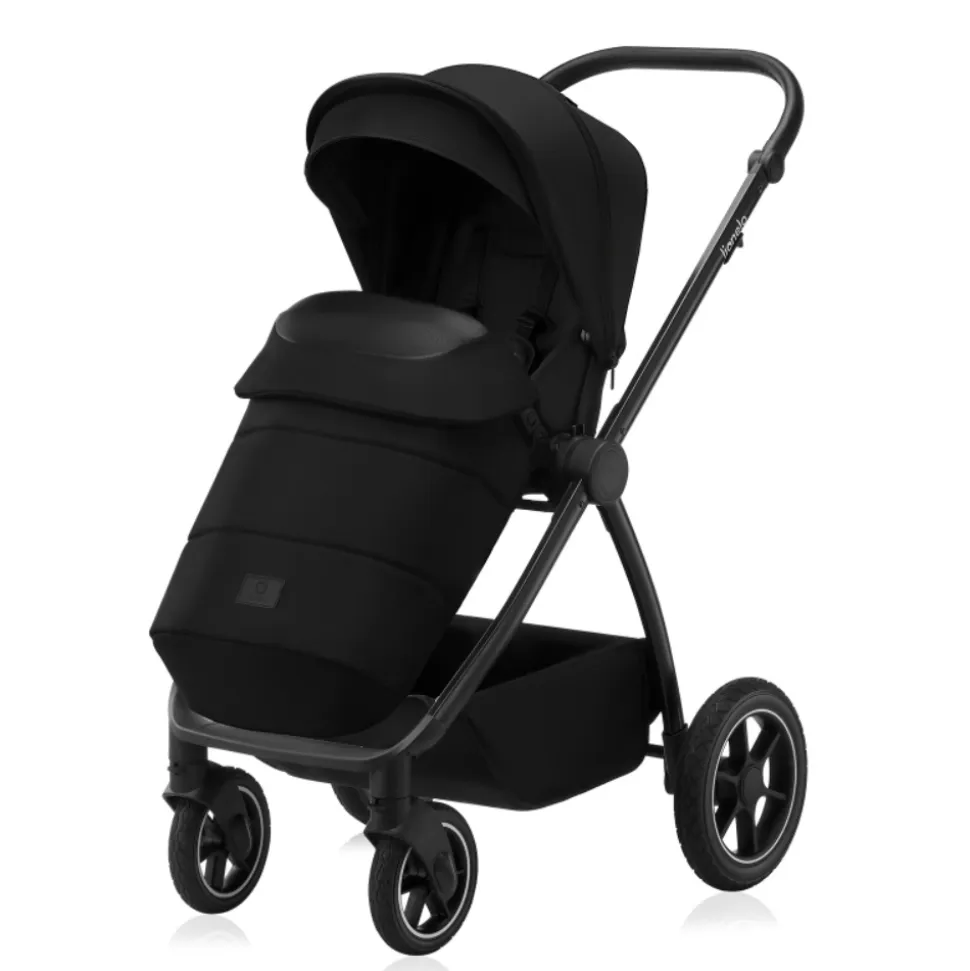 Poussette trio meril + nacelle + coque black onyx