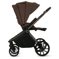 Poussette trio mika plus + nacelle + siège auto astrid mocha mousse