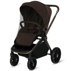 Poussette trio mika plus + nacelle + siège auto astrid mocha mousse