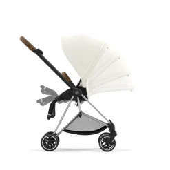 Poussette trio mios 3 off white châssis chrome brown + cloud t i-size + nacelle luxe