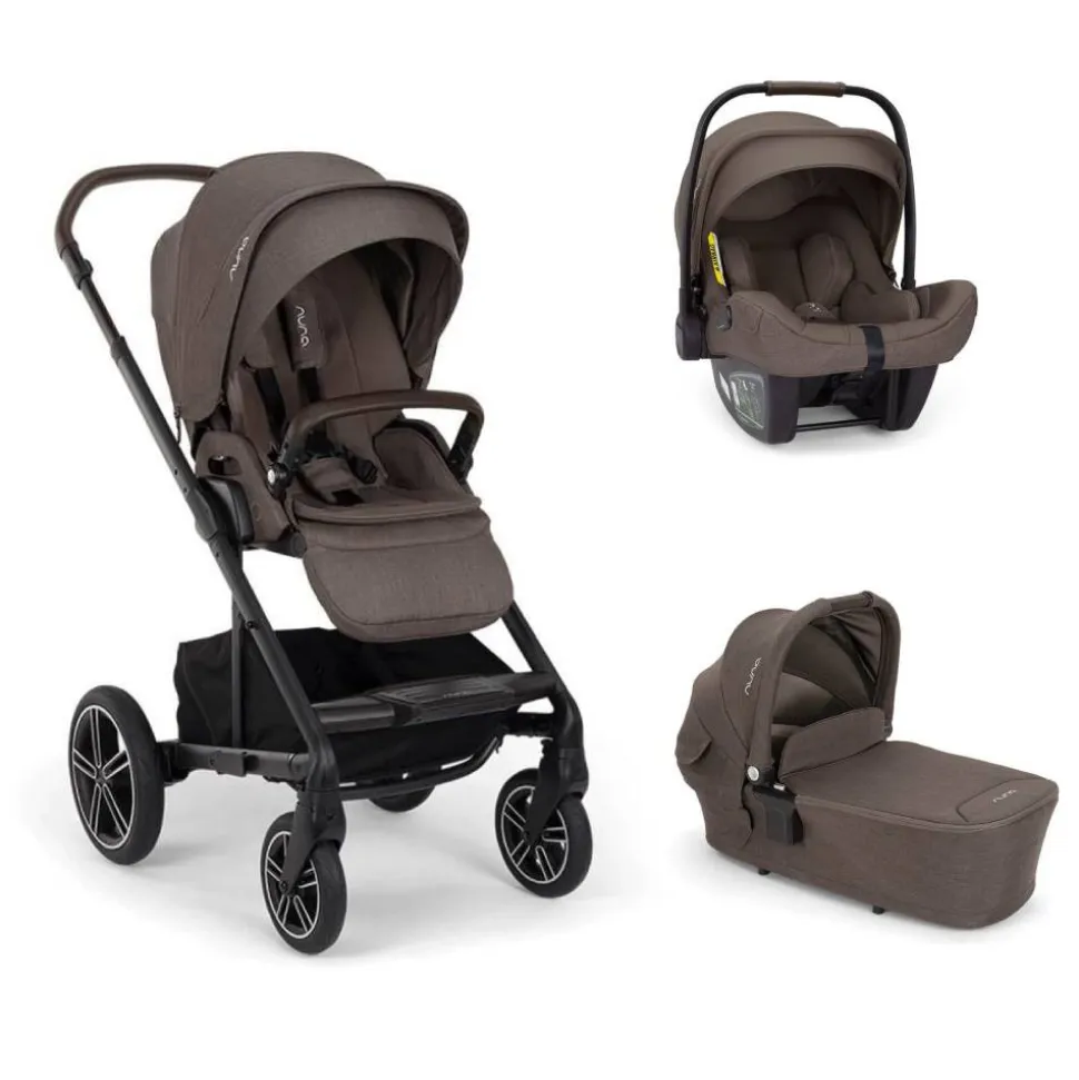 Poussette trio mixx next + siège auto pipa next + nacelle mixx chestnut