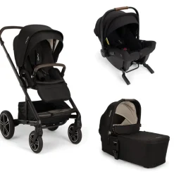 Poussette trio mixx next + siège auto pipa urbn + nacelle mixx caviar