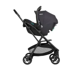 Poussette trio myavo + siège auto snuglite + nacelle charcoal